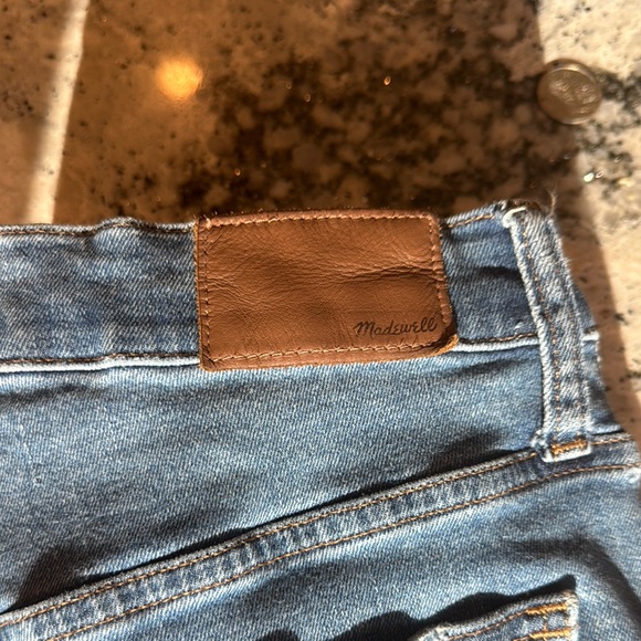 Madewell Blue Straight Leg Jeans distressed - Picture 2 of 6